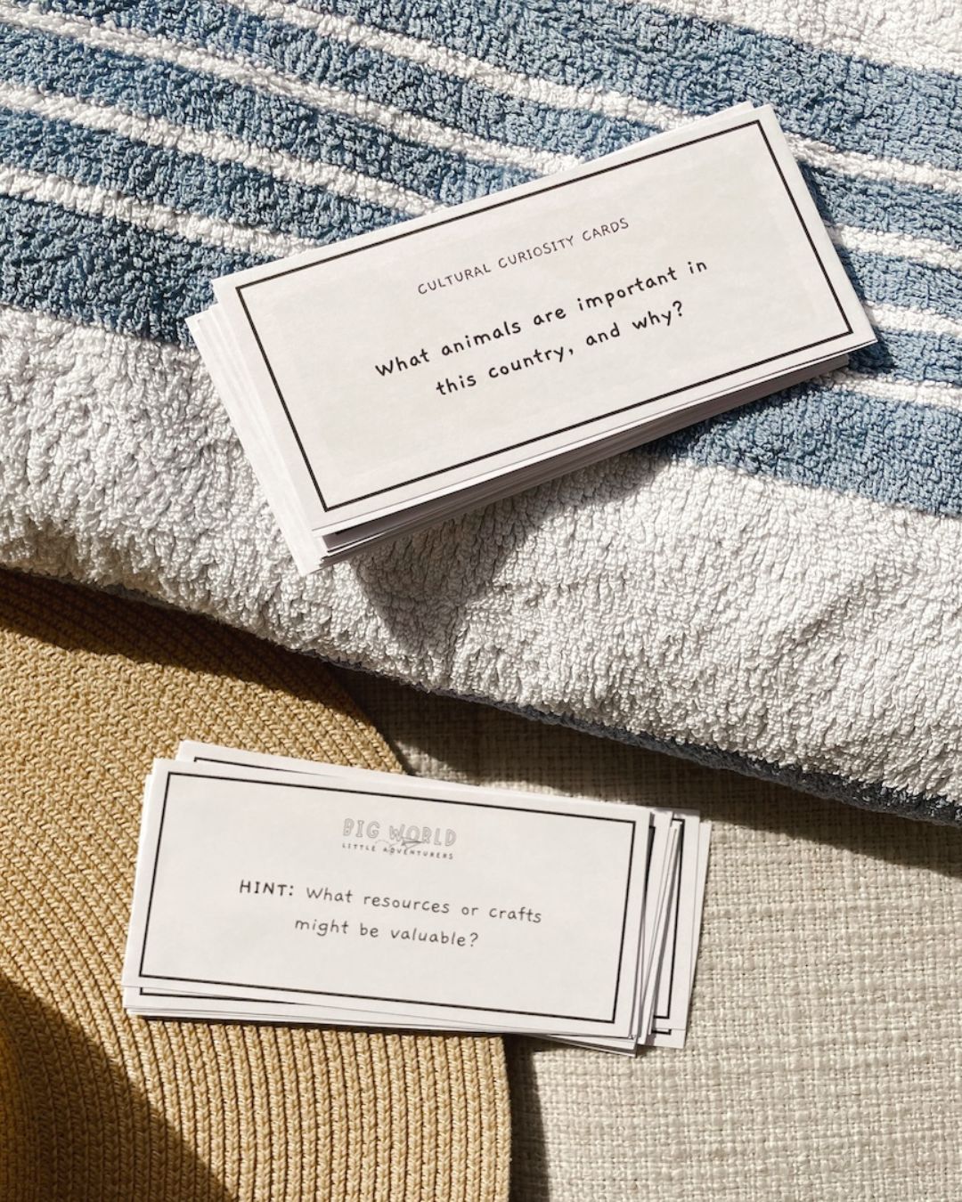 Curiosity Cards for Travel - PRINTABLE