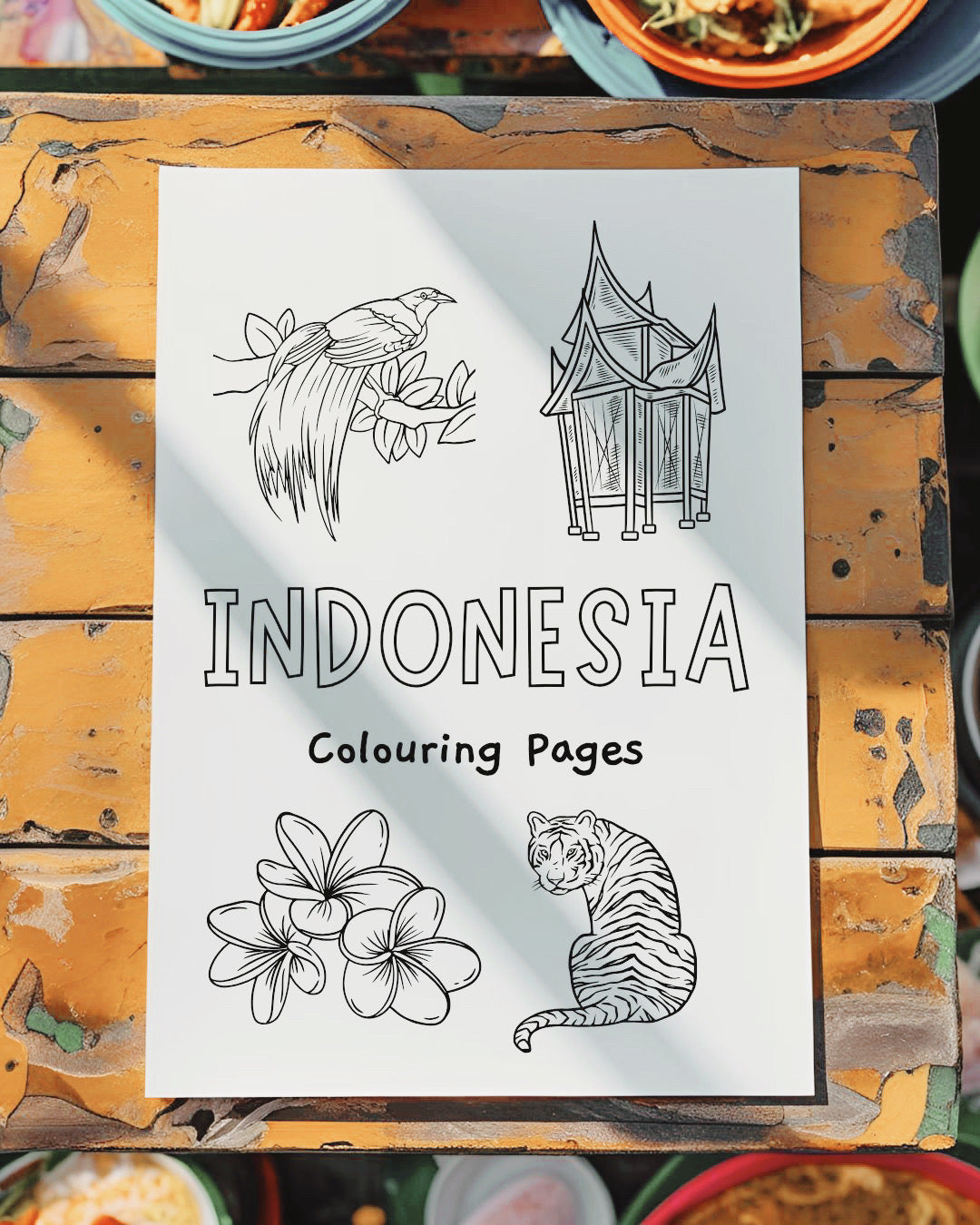 Indonesia Colouring Pages - PRINTABLE