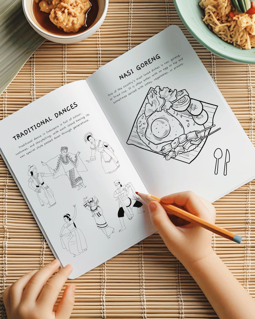 Indonesia Colouring Pages - PRINTABLE