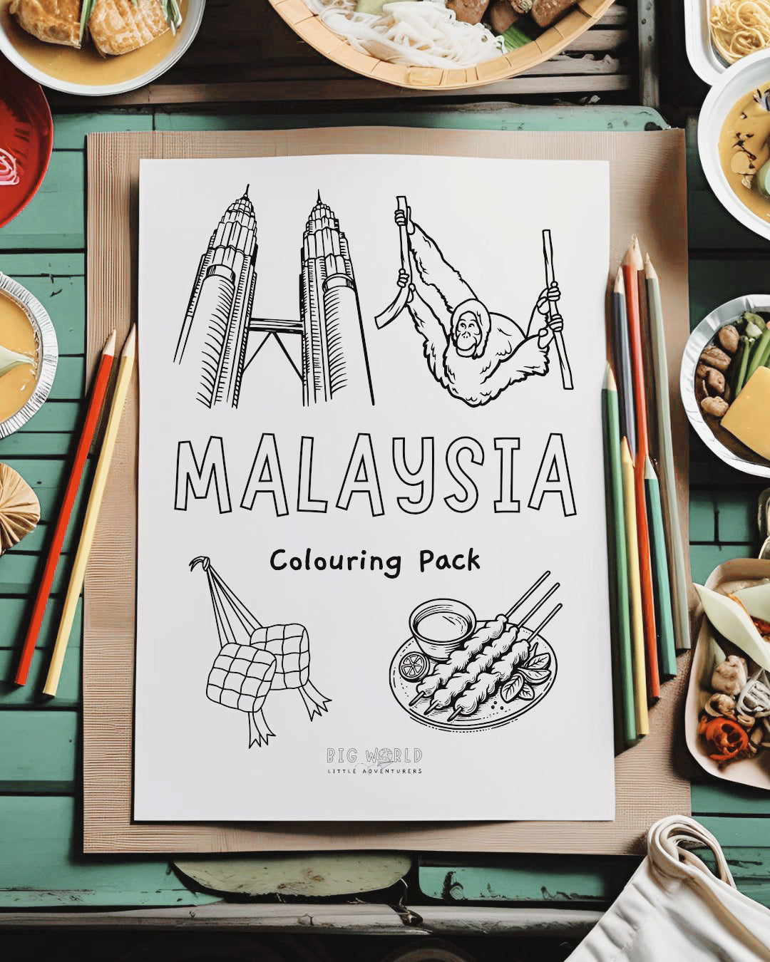 Malaysia Colouring Pages - PRINTABLE
