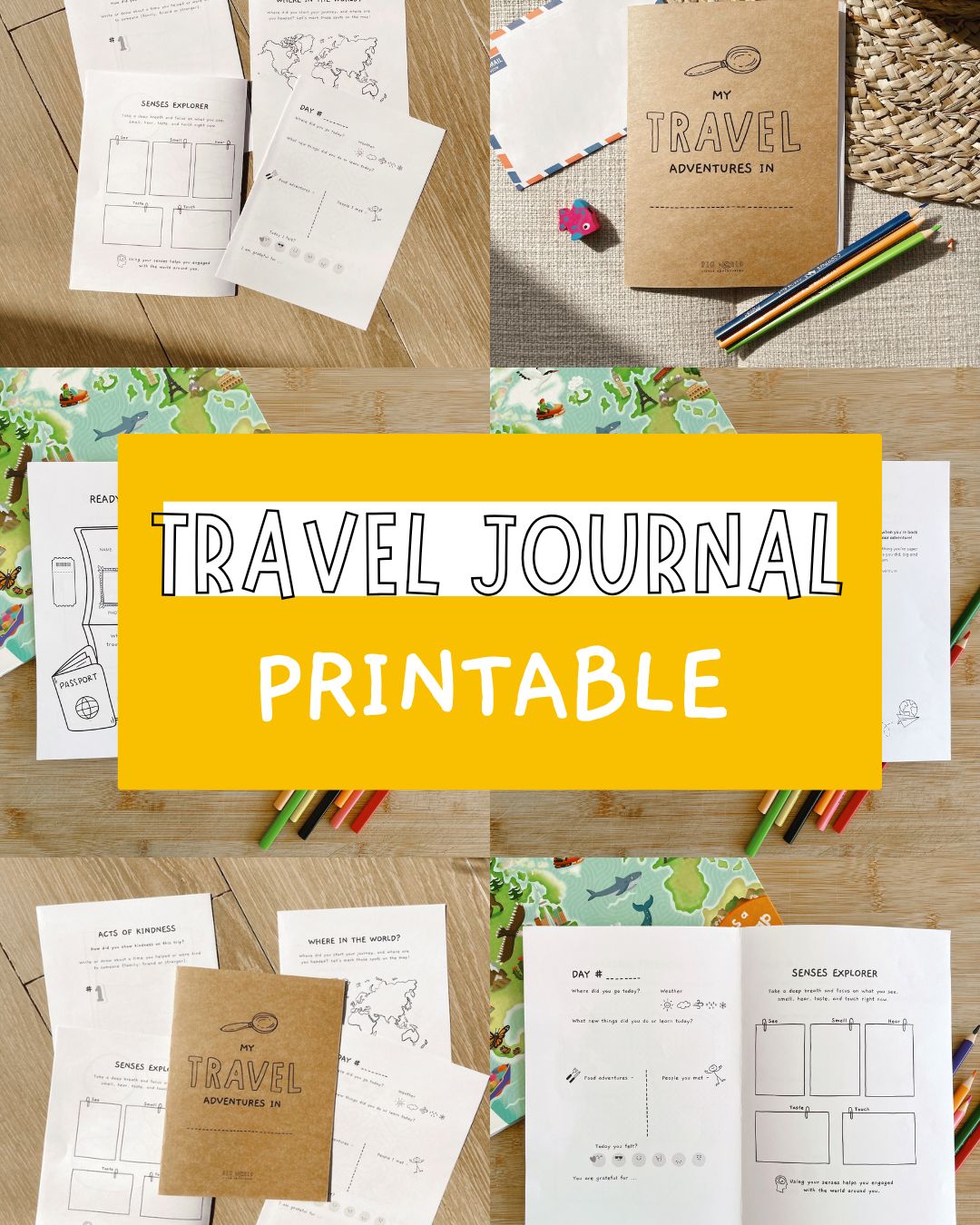 Big World Travel Journal: Discovery Edition - PRINTABLE