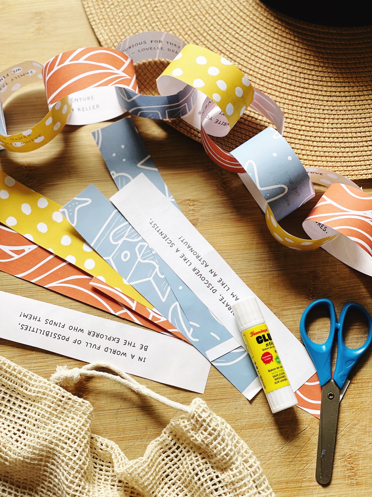 FREE Travel Countdown Paper Chain  - PRINTABLE