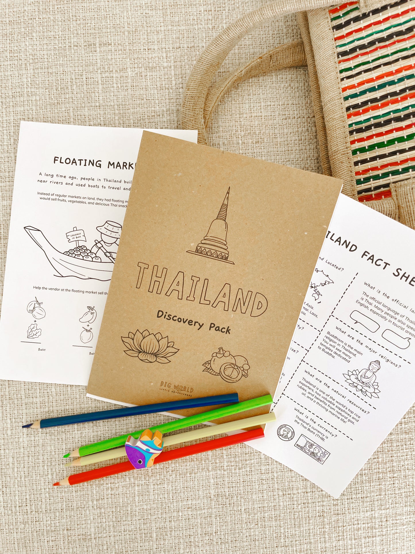 Thailand Country Discovery Pack  - PRINTABLE