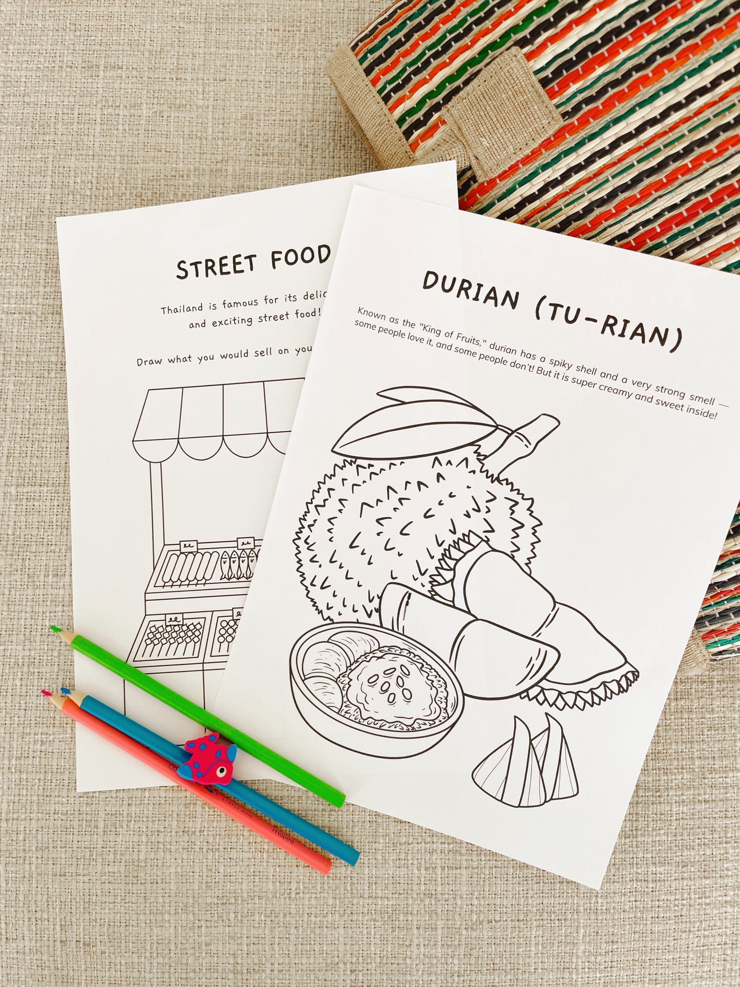 Thailand Colouring Pages - PRINTABLE