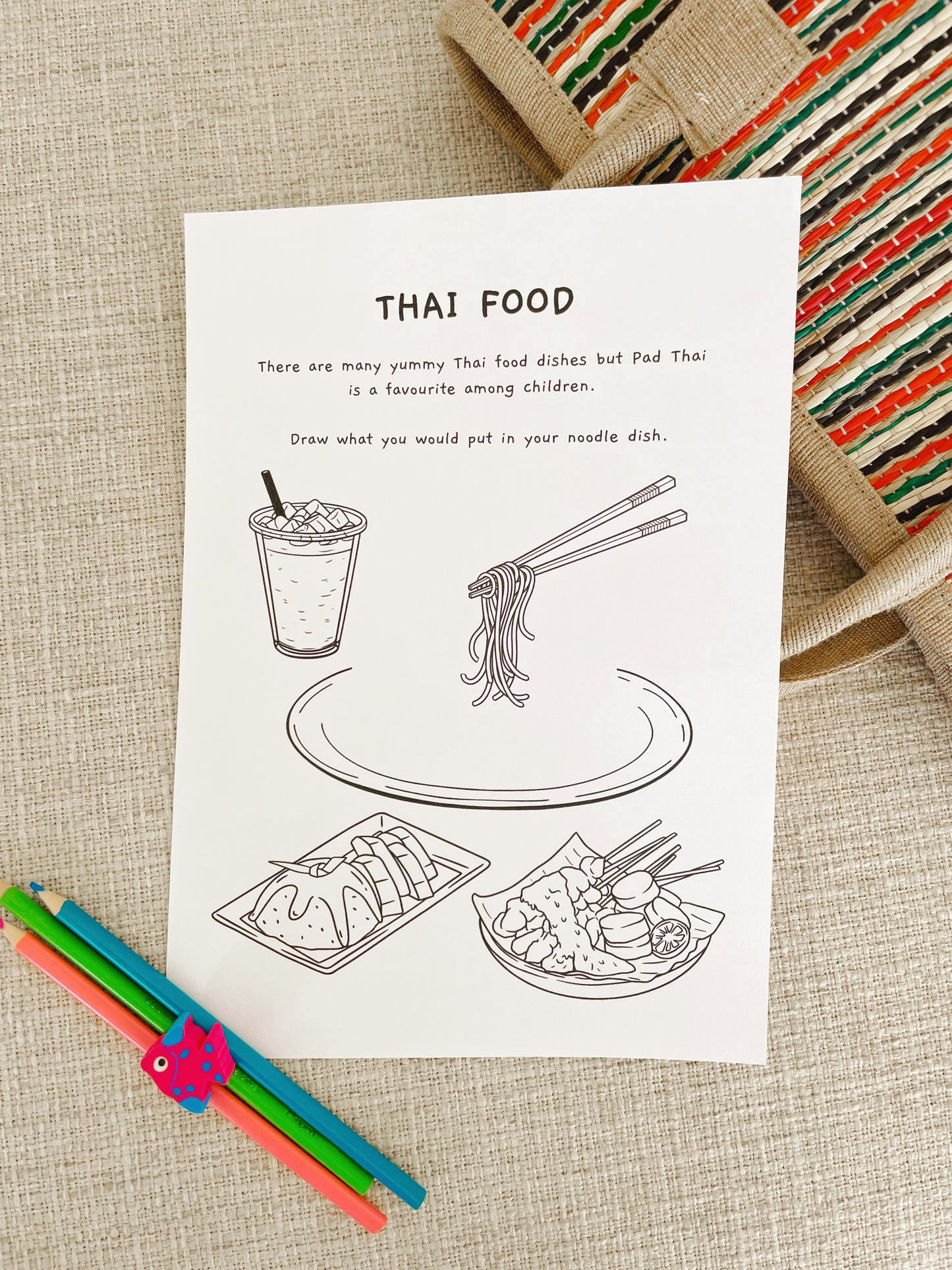 Thailand Colouring Pages - PRINTABLE
