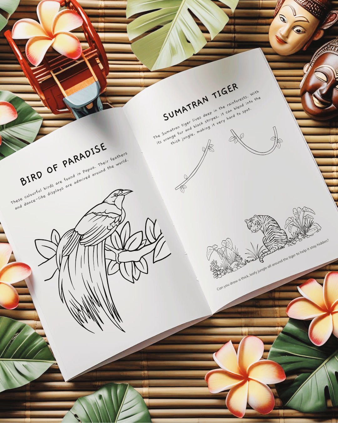Indonesia Colouring Pages - PRINTABLE